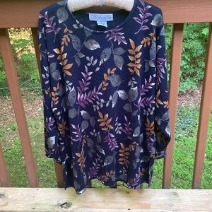 Chrysantheme black fern sweater
